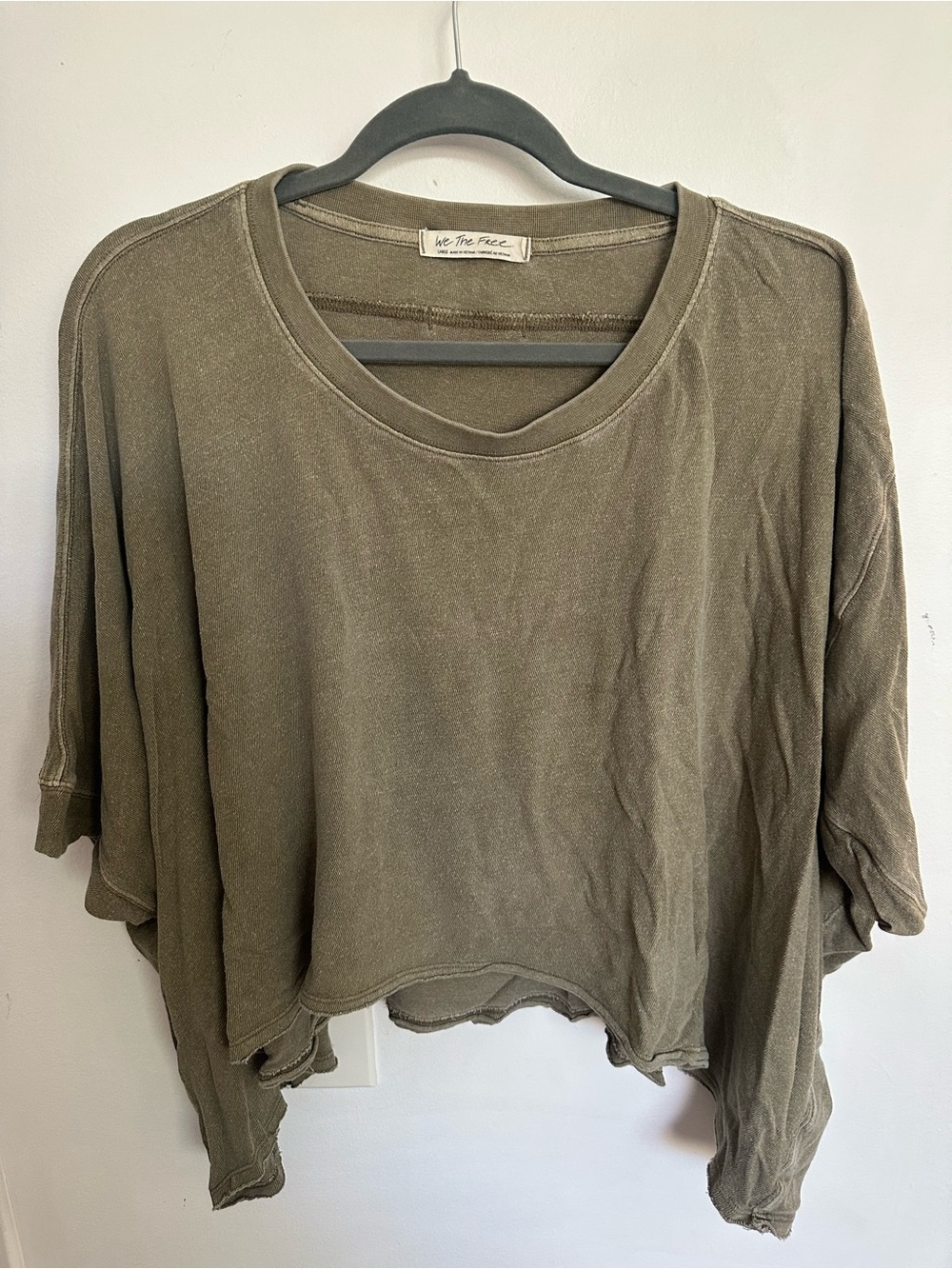 Free people - cc tee - olive green